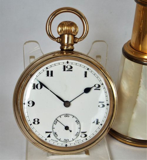 Antique 1920s Swiss Pocket Watch.