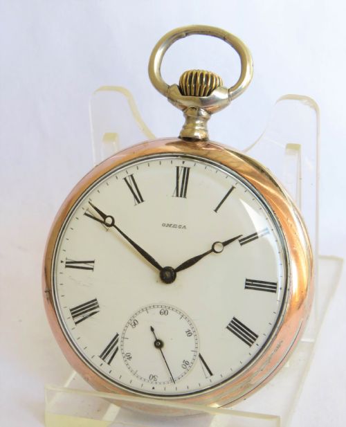 Antique Silver Omega Pocket Watch.