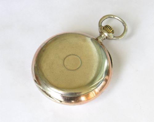 fig 1. Antique silver Omega pocket watch.