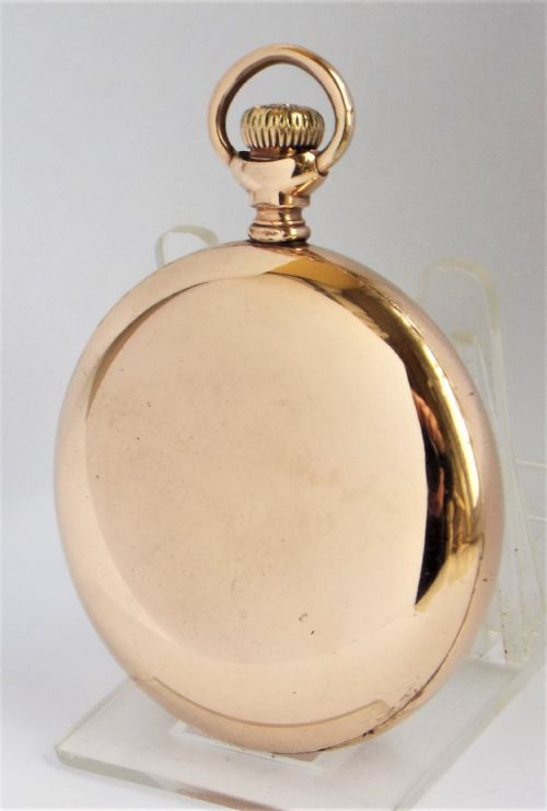 fig 1. Large antique 1887 Waltham pocket watch.