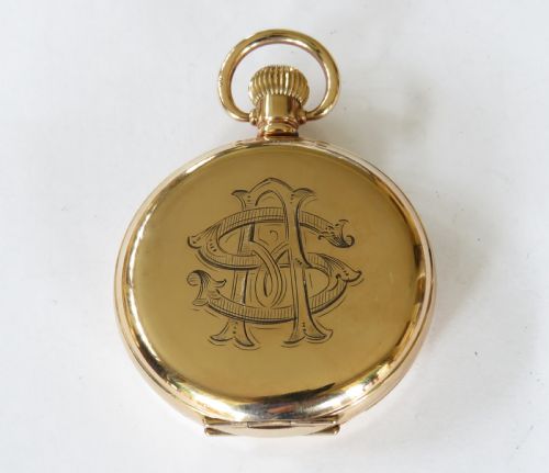 fig 2. Antique “The Angus” full hunter pocket watch