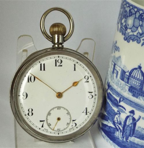 1920s Swiss Stem Winding Pocket Watch.