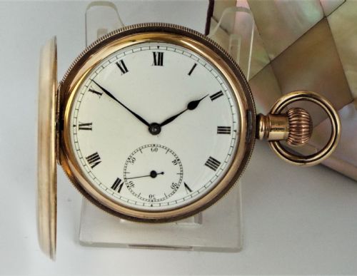 A 1920s Swiss Full Hunter Pocket Watch.