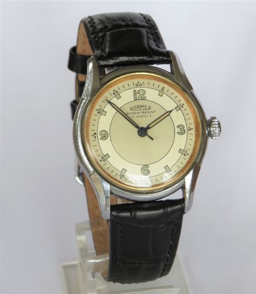 fig 1. Gents 1950s Roamer wrist watch