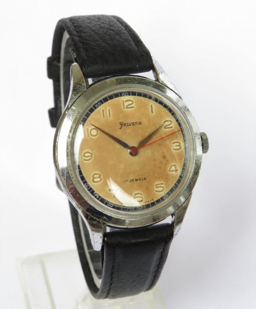 fig 1. Gents 1950s Helvetia wristwatch
