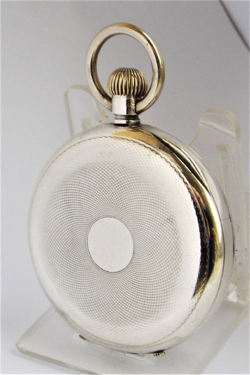 fig 1. Antique silver stem winding pocket watch 1919.