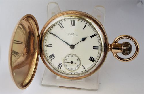 Antique Waltham Full Hunter Pocket Watch, 1913.