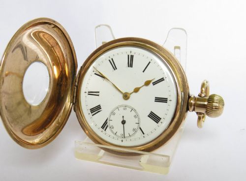Antique Vesta Lever Half Hunter Pocket Watch