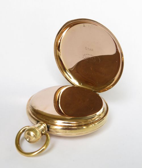 fig 2. Antique Vesta Lever half hunter pocket watch