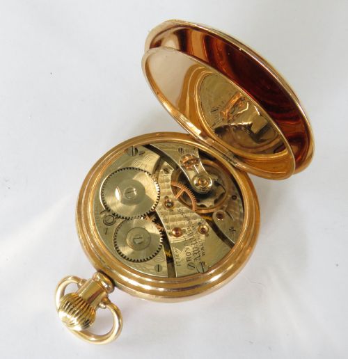 fig 2. Antique Waltham Royal half hunter pocket watch