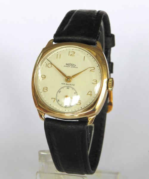 9ct Gold Rotary Super Sports Wrist Watch, 1952