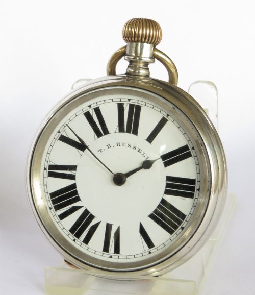 Antique Silver Longines Pocket Watch for Thomas Russell