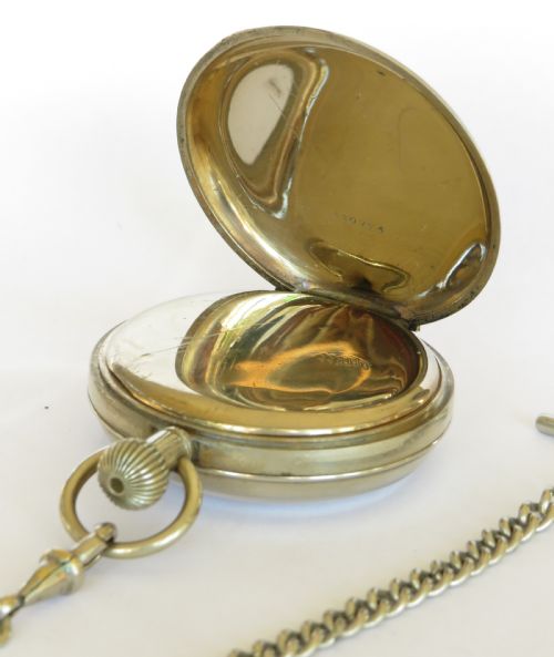 fig 2. Stubbs & Millar, Dannevirke pocket watch & chain