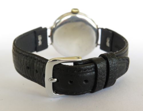 fig 4. Antique silver half hunter wrist watch