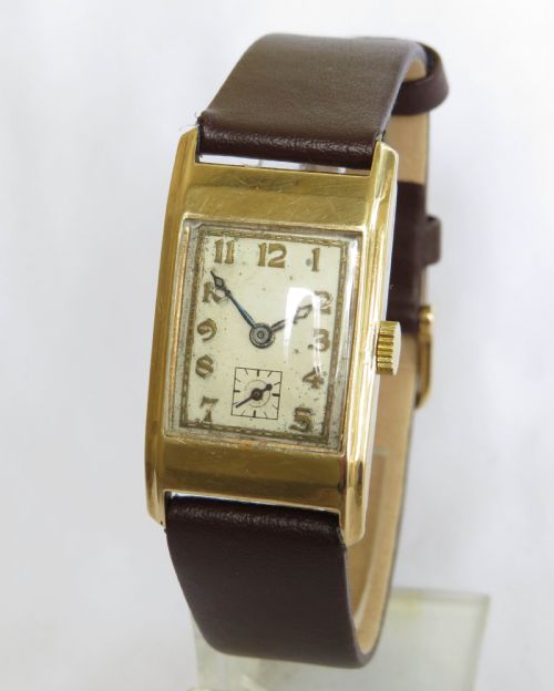 Art Deco 9ct Gold Rotary Maximus Wrist Watch, 1933