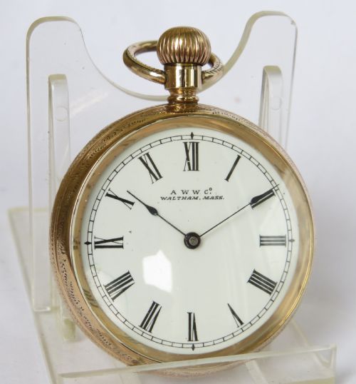 fig 1. Antique Waltham fob watch, 1897