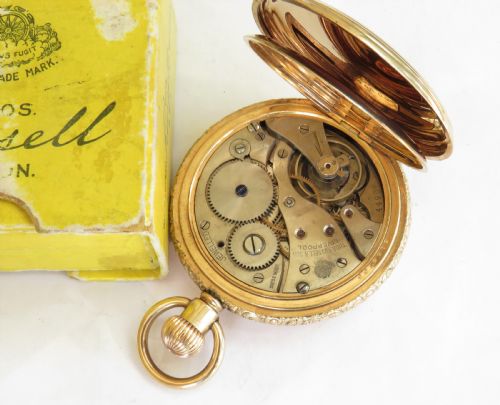 fig 1. Antique Thomas Russell full hunter pocket watch