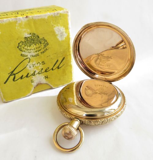 fig 2. Antique Thomas Russell full hunter pocket watch