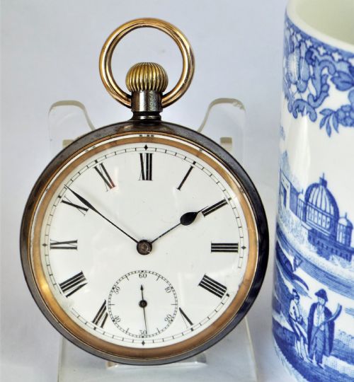 An Antique Gun Metal Omega Pocket Watch C1910.