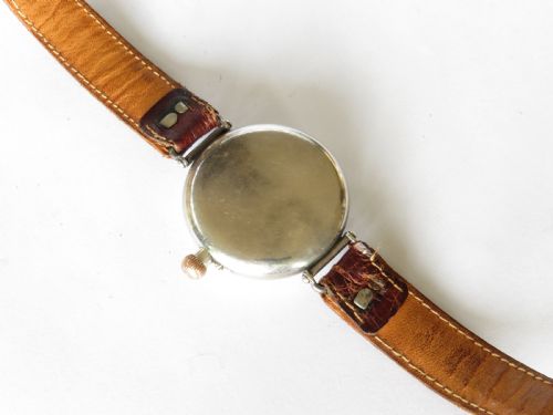 fig 2. Antique silver Longines trench watch, 1918