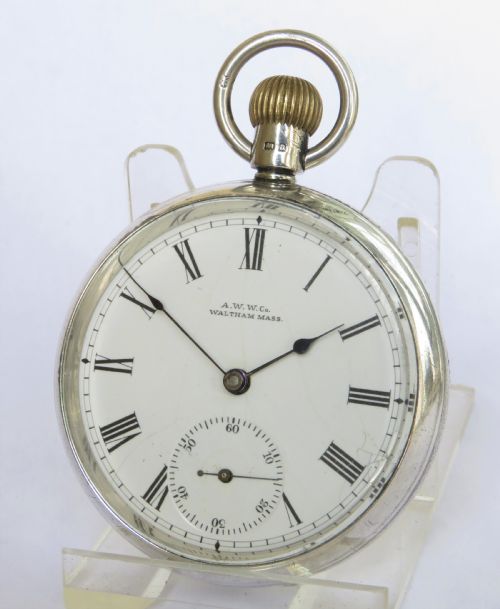 Antique Waltham Silver Pocket Watch