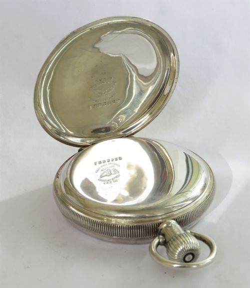 fig 1. Antique silver Waltham pocket watch, 1917