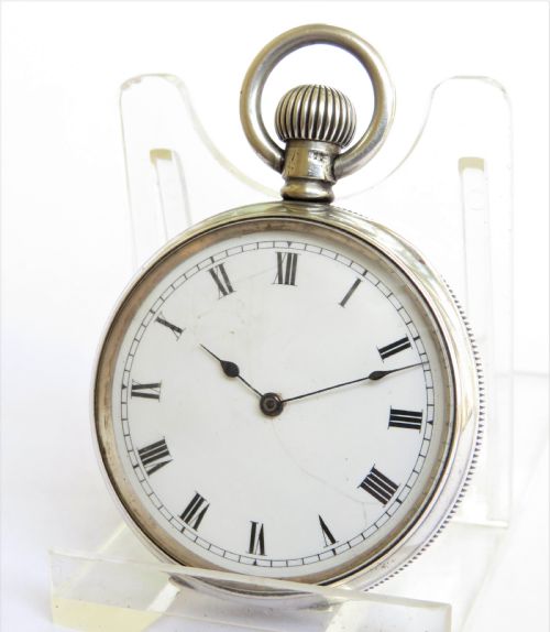 Antique Silver Waltham Seaside Pocket Watch