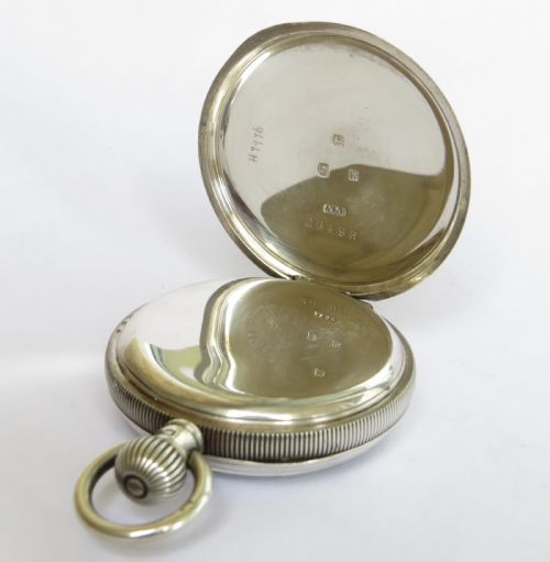 fig 1. Antique silver Waltham Seaside pocket watch