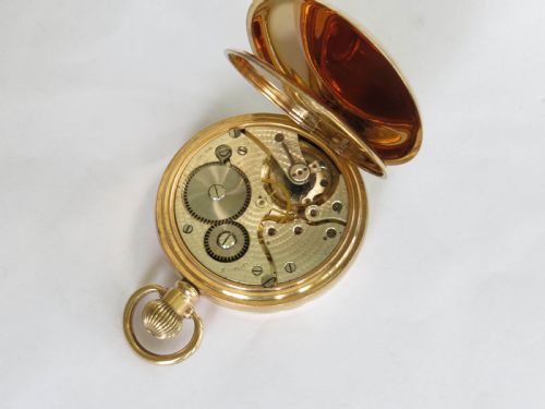 fig 1. 1920s Swiss full hunter pocket watch