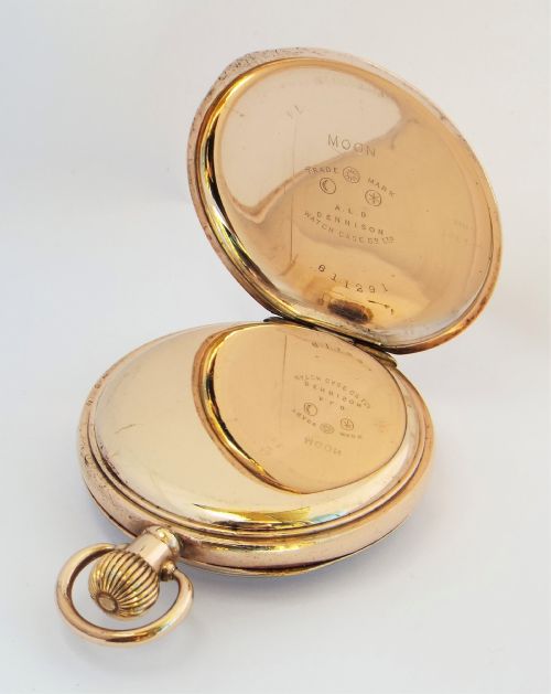 fig 2. Antique 1920s Waltham pocket watch.