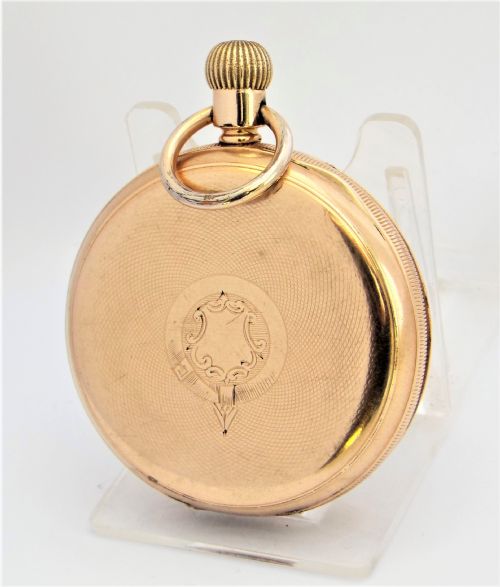 fig 1. Antique 1897 Waltham pocket watch.