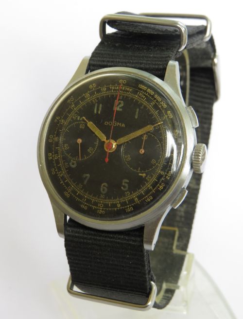 Gents 1940s/50s Dogma Chronograph Wristwatch