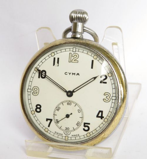 1940s Cyma Military Pocket Watch