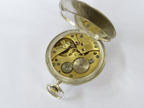 fig 2. Historical 1930s silver Doxa pocket watch