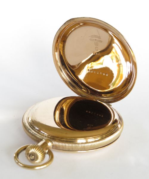 fig 2. 1921 Elgin full hunter pocket watch