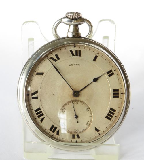 fig 1. Antique Zenith pocket watch, 1918