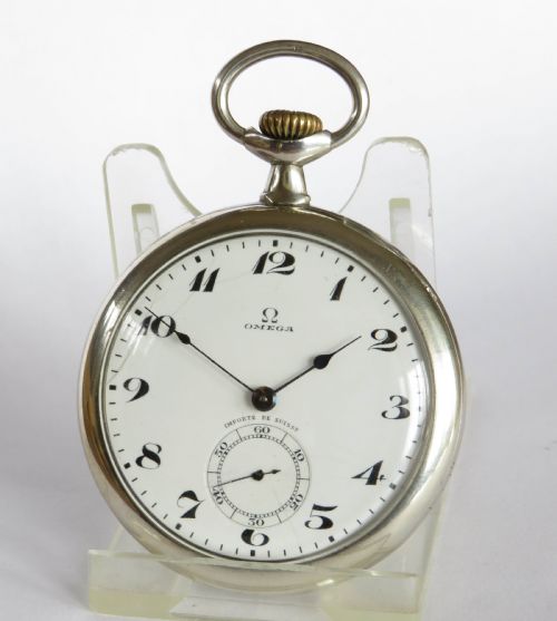 Antique Silver Omega Pocket Watch