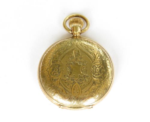 fig 1. 1901 Waltham Seaside full hunter pocket watch