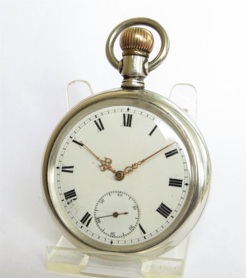 Antique Silver Omega Pocket Watch