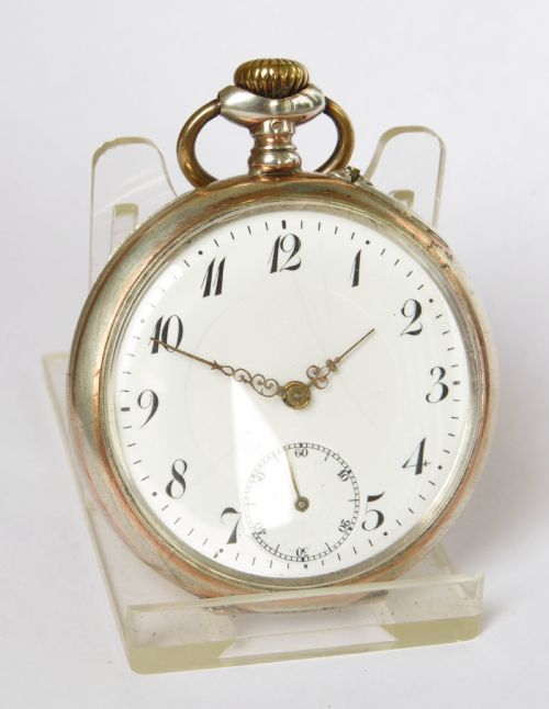 fig 1. Antique silver Essor pocket watch