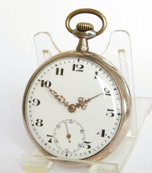 Antique Swiss Silver Pocket Watch