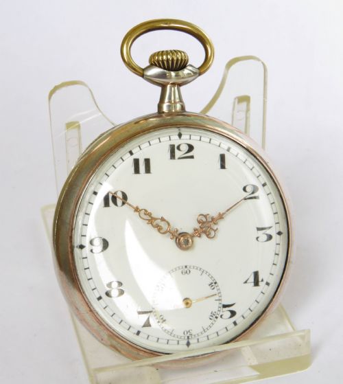 fig 1. Antique Swiss silver pocket watch