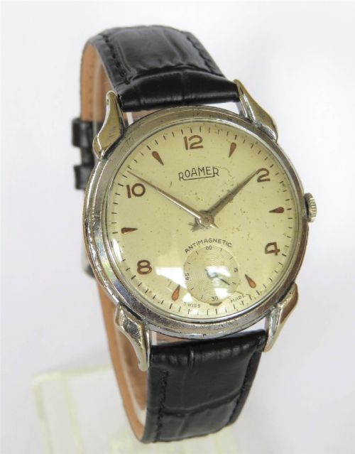 fig 1. Gents 1950s Roamer wrist watch