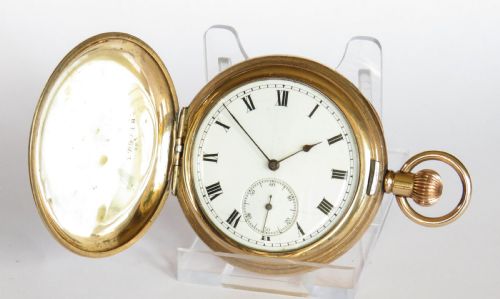 Antique Waltham Ensign Full Hunter Pocket Watch