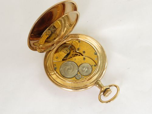 fig 1. Antique 1914 Elgin full hunter pocket watch