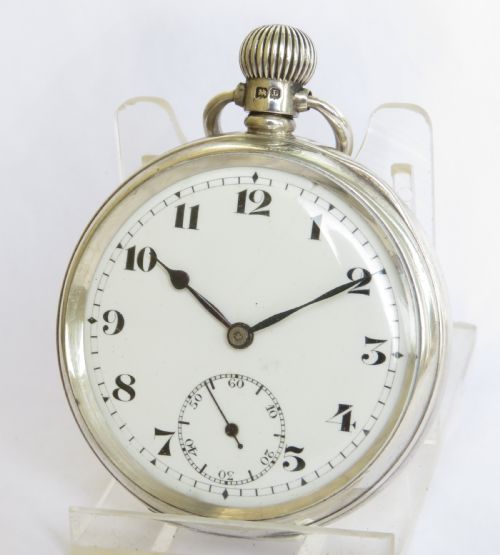 Antique Silver Record Pocket Watch, 1935