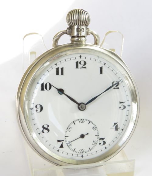 fig 1. Antique silver Record pocket watch, 1935