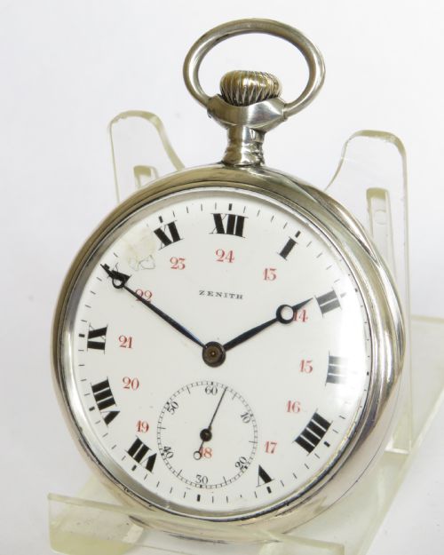 Antique Silver Zenith Pocket Watch