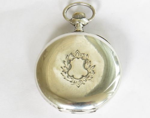 fig 3. Antique silver Zenith pocket watch