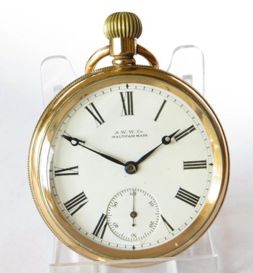 fig 1. Antique Waltham pocket watch, 1899